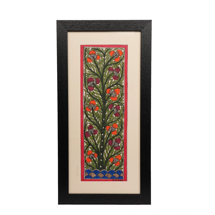 Madhubani Painting – Traditional Plant Artwork