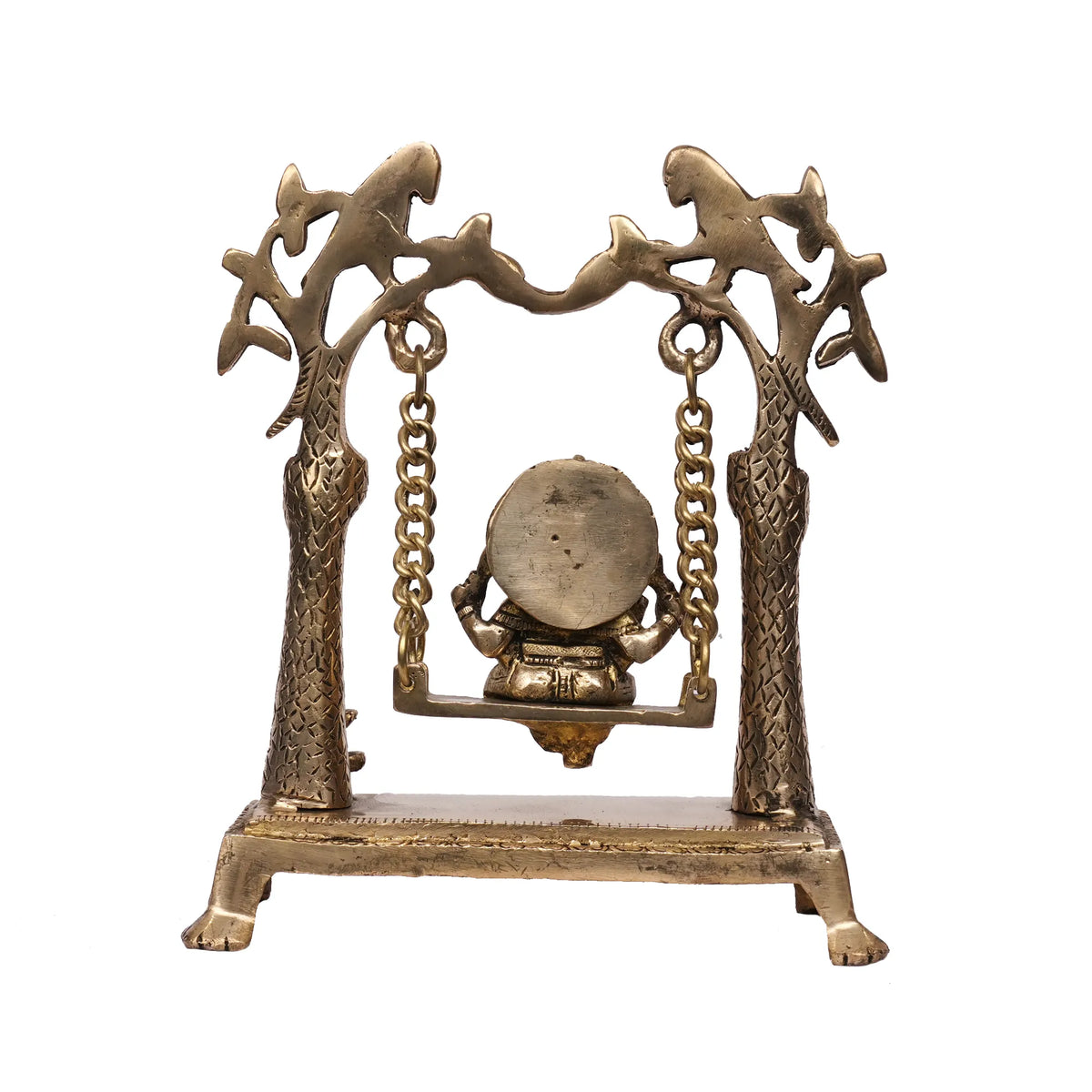 Handcrafted Brass Parrot Ganesha Idol – 9
