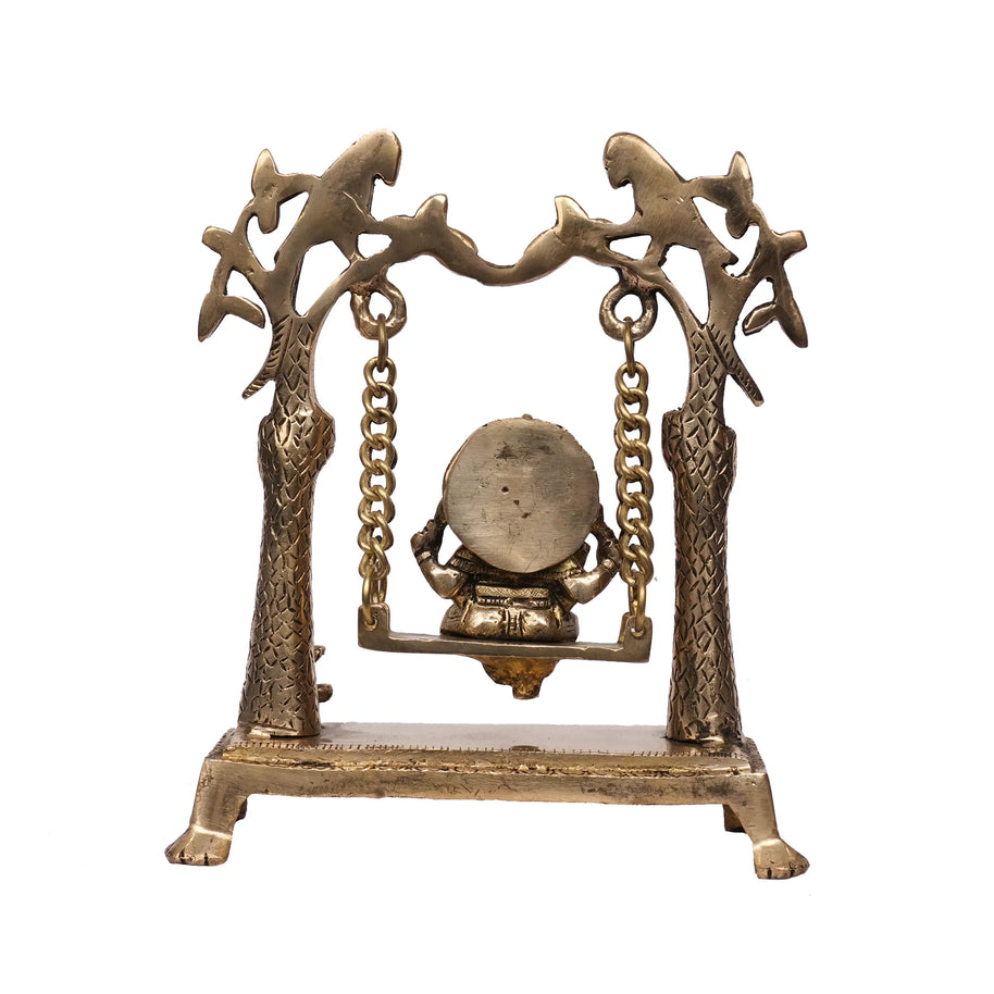 Handcrafted Brass Parrot Ganesha Idol – 9