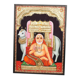 Tanjore Raghava Swamy Painting with 22K Gold Foil – 24 × 18 Inches