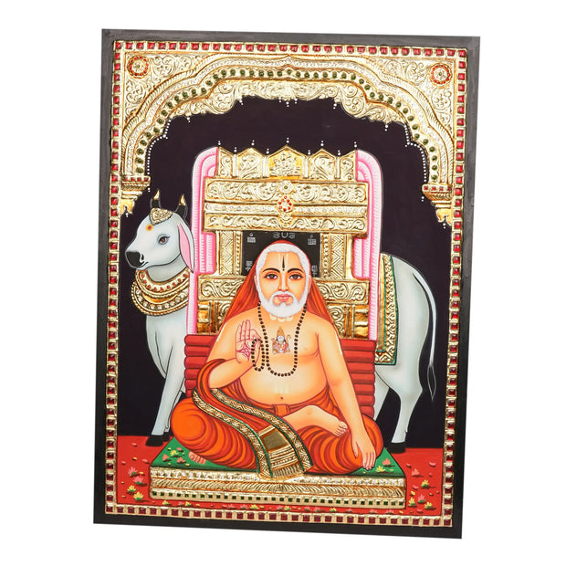 Tanjore Raghava Swamy Painting with 22K Gold Foil