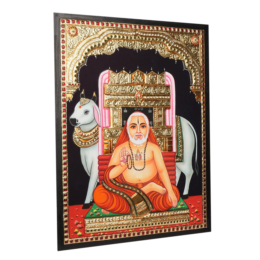 Tanjore Raghava Swamy Painting with 22K Gold Foil – 24 × 18 Inches