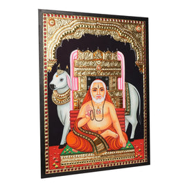 Tanjore Raghava Swamy Painting with 22K Gold Foil – 24 × 18 Inches