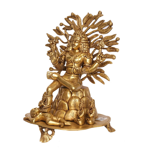 Handcrafted Brass Dakshinamurthy Idol – 13" Height
