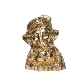 Handcrafted Brass Pagri Ganesha – 4