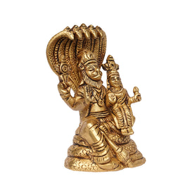 Brass Lakshmi Narasimha Idol 4.5