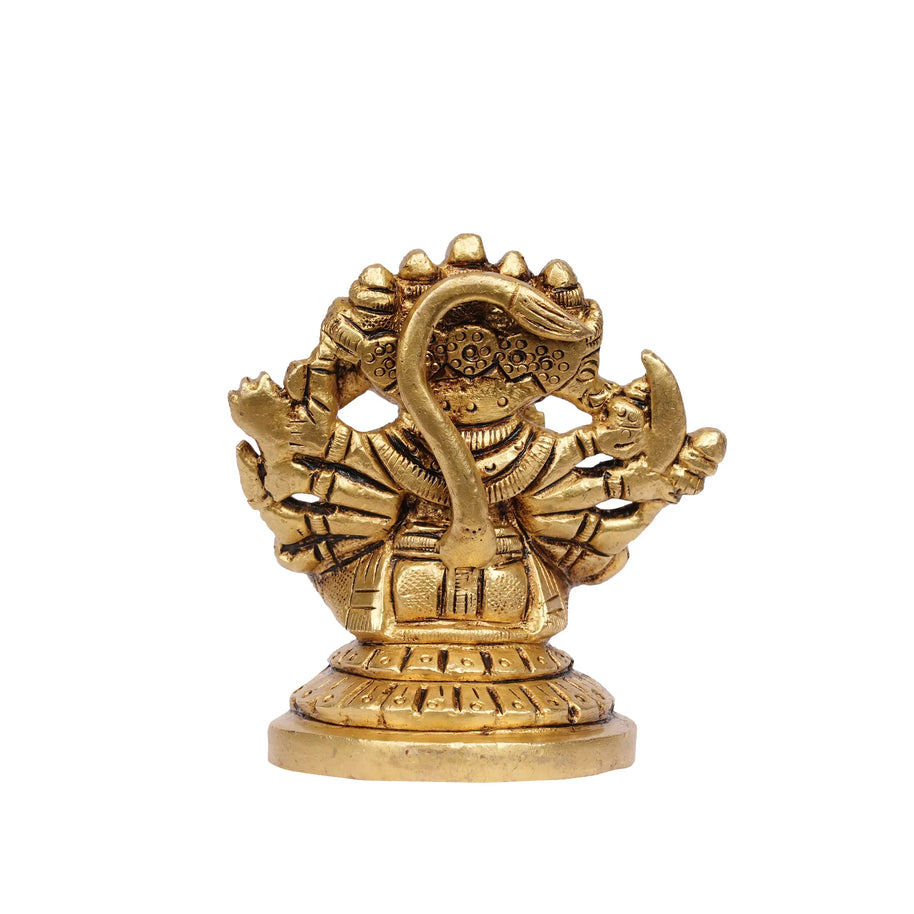 Brass Panchamukhi Hanuman Idol – 3
