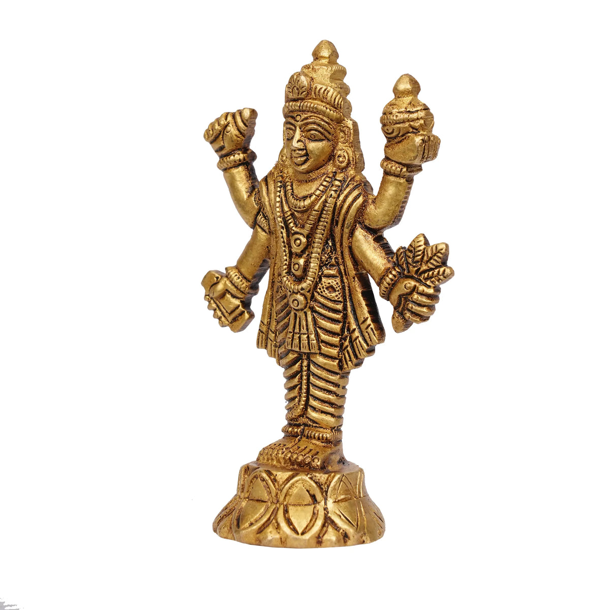Dhanvantri Brass Idol – 4 Inch Height