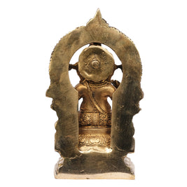 Arch Ganesha Brass Idol – 7 Inch Height
