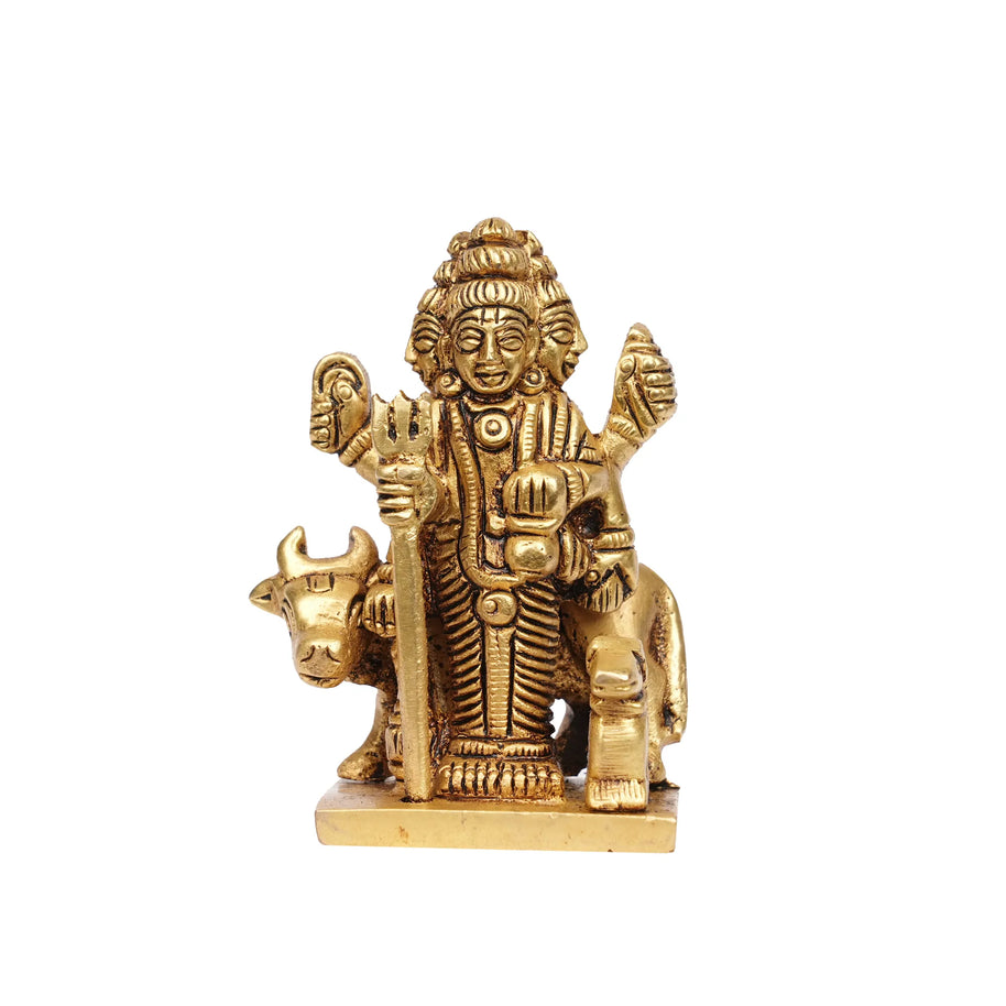 Brass Dattatreya Idol – 3" Height
