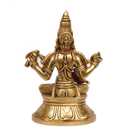 Brass Sitting Saraswathi Statue – 6