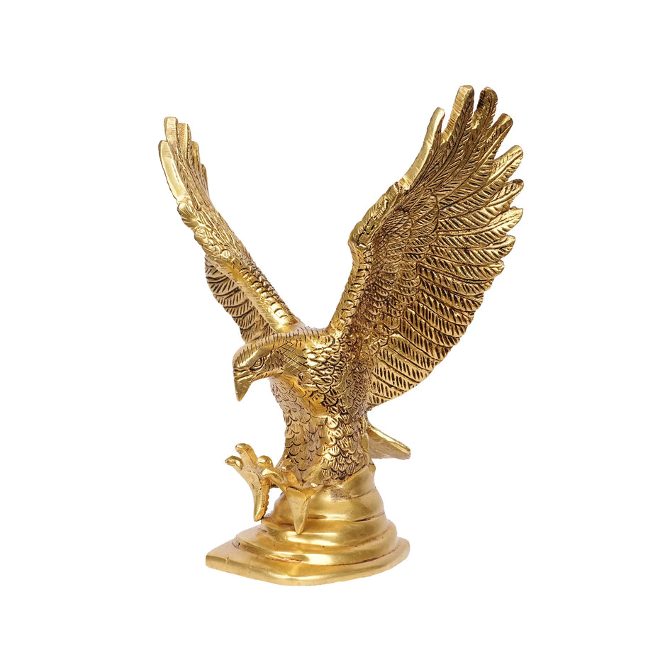 Brass Eagle Statue – 9" Height