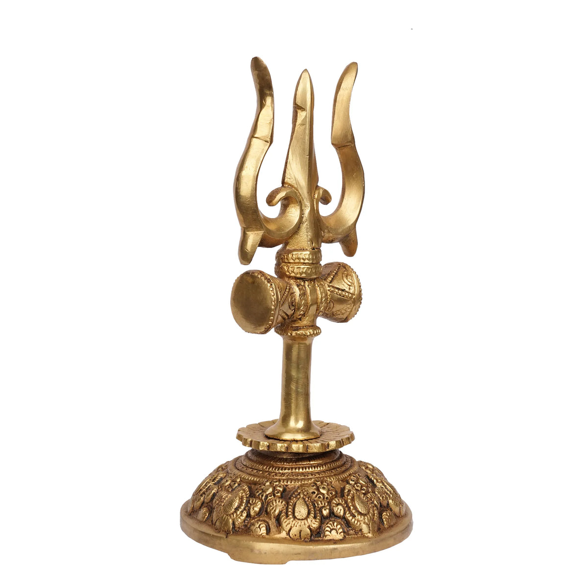 Brass Trishul with Base – 9.5