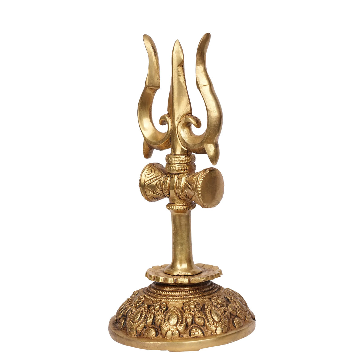 Brass Trishul with Base – 9.5