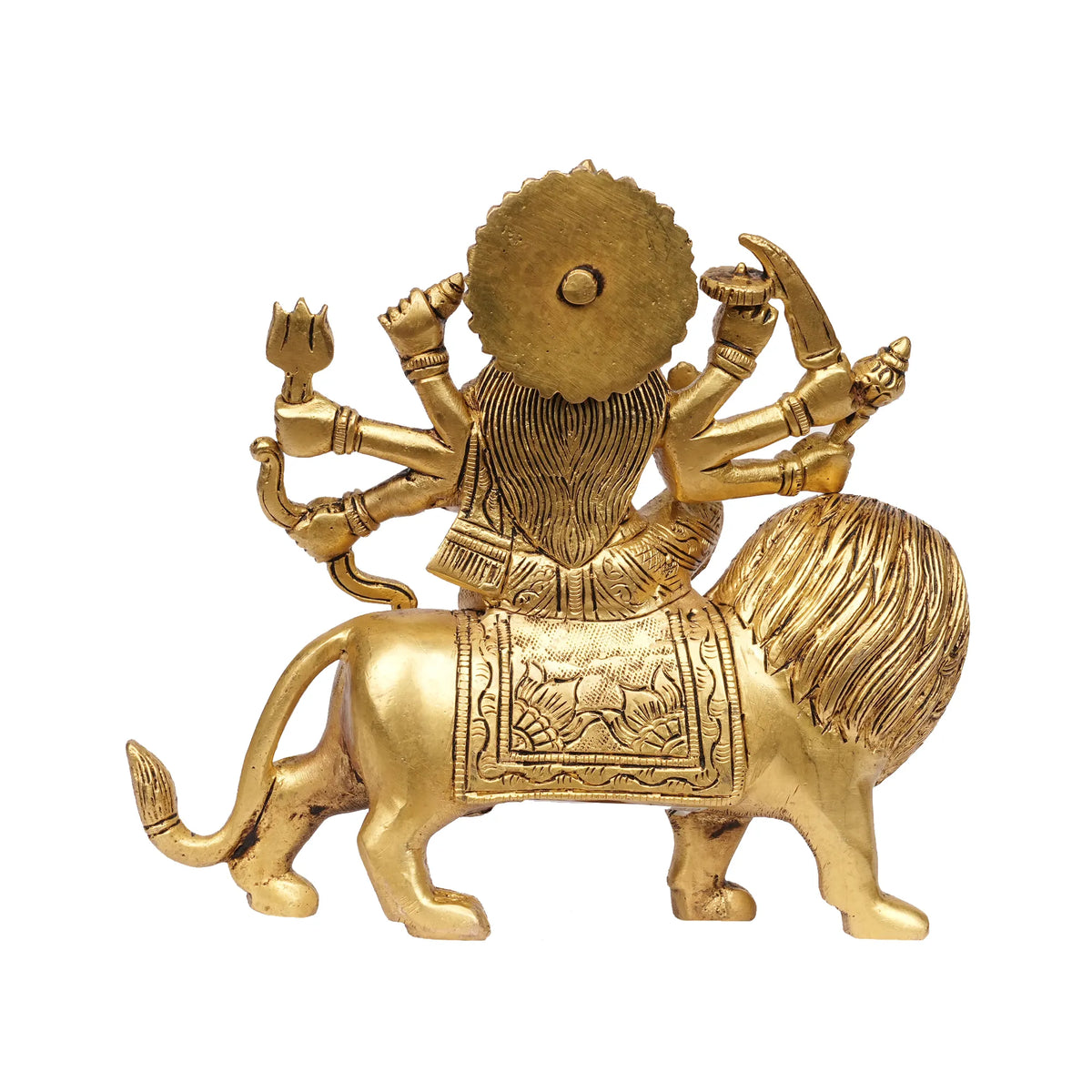 Brass Sitting Durga – 6.5