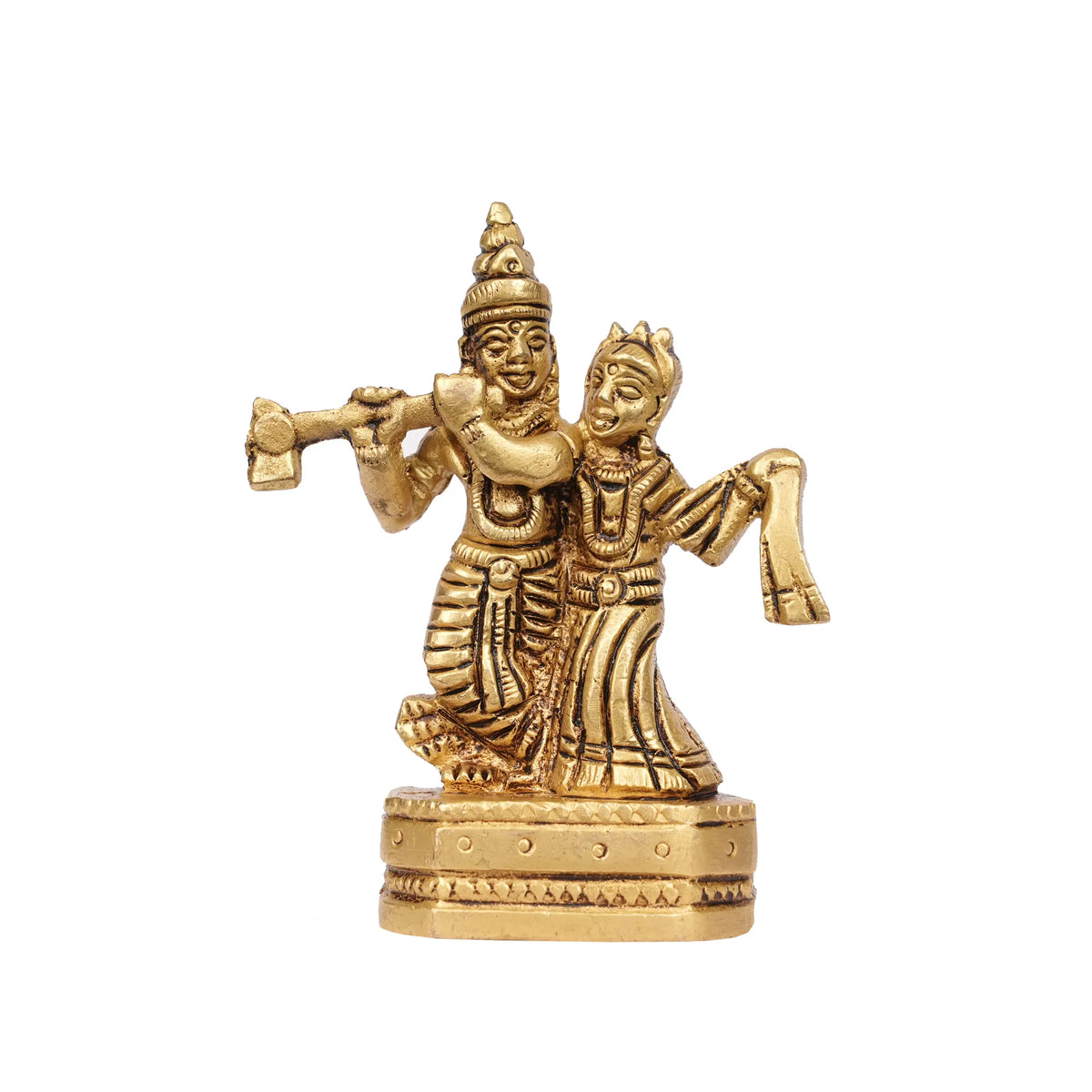 Brass Radha Krishna Idol – 3