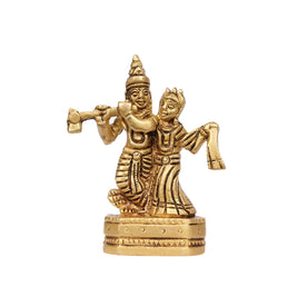 Brass Radha Krishna Idol – 3
