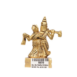 Brass Radha Krishna Idol – 3