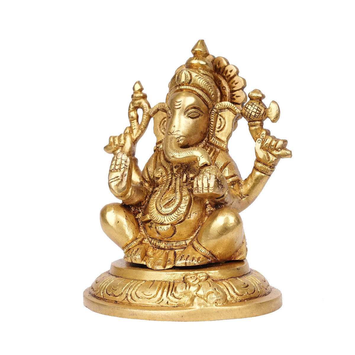 Brass Lotus Ganesha – 5