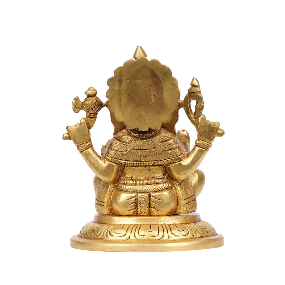 Brass Lotus Ganesha – 5