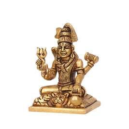 Brass Lord Shiva Sitting Idol – 3.25
