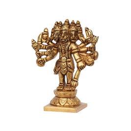 Brass Panchamukhi Hanuman Idol – 4