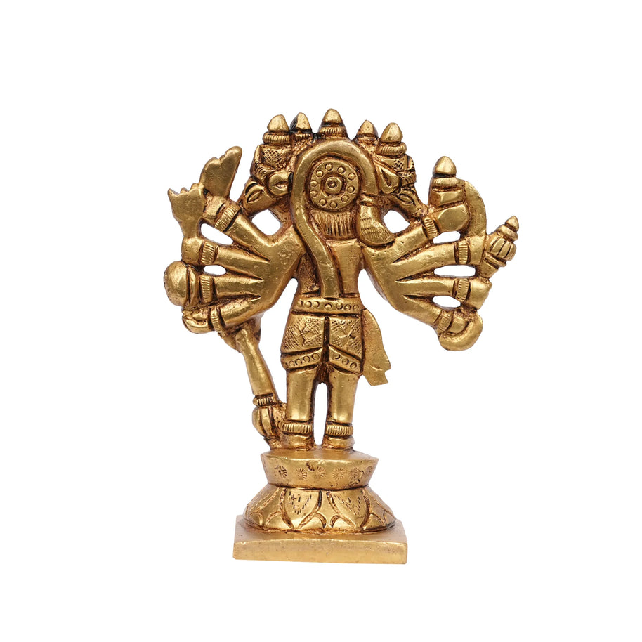 Brass Panchamukhi Hanuman Idol – 4