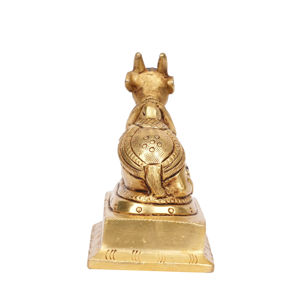 Brass Sitting Nandi Statue – 3.5