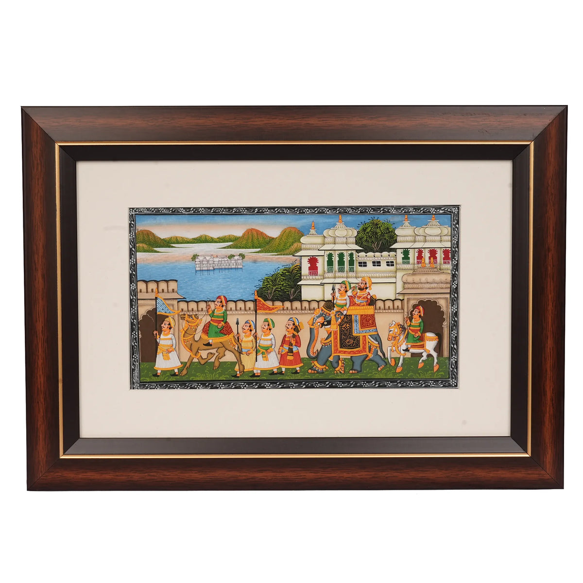 Silk Painting – King and Soldiers