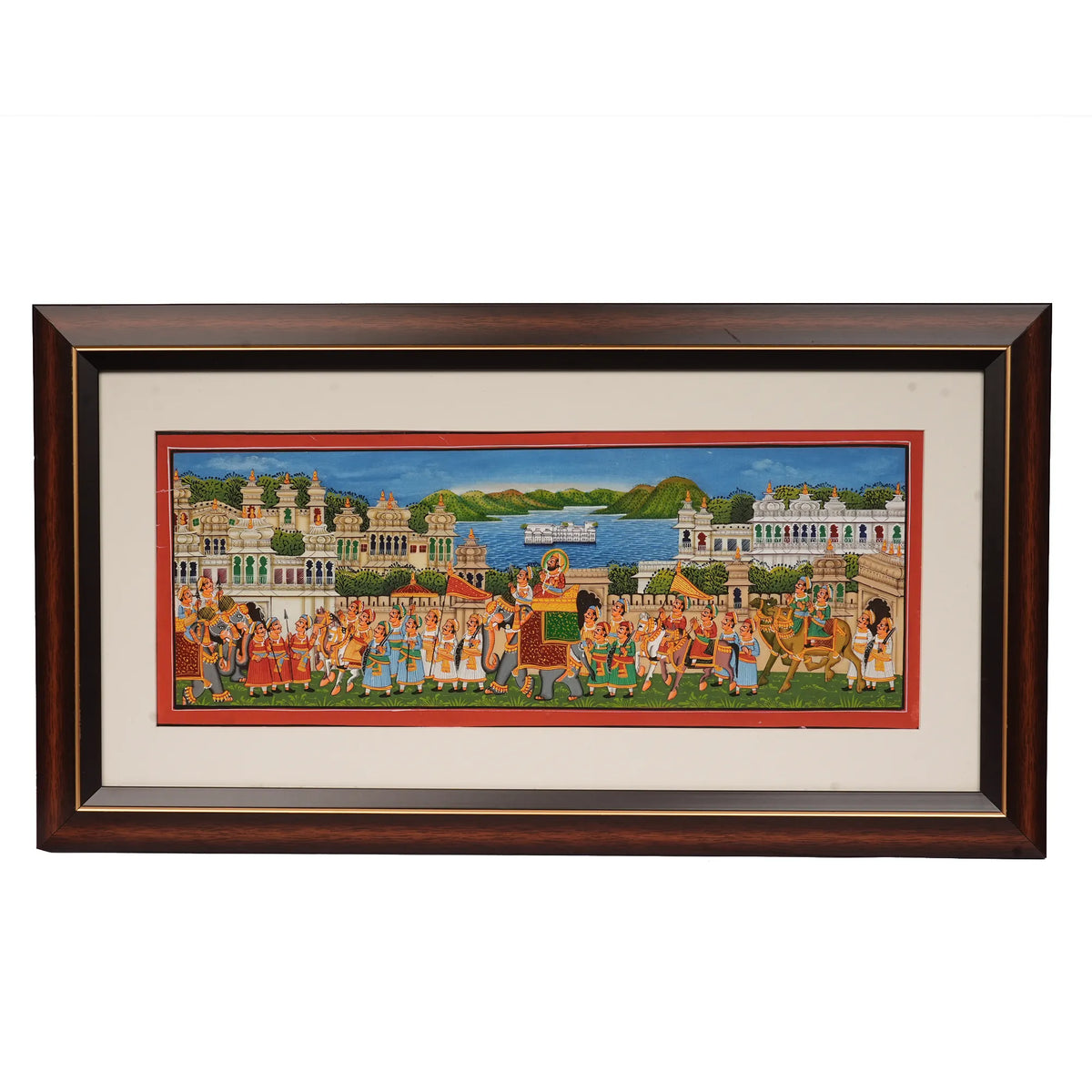 Silk Painting – King and Soldiers