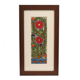 Handcrafted Madhubani Flower Painting – 11