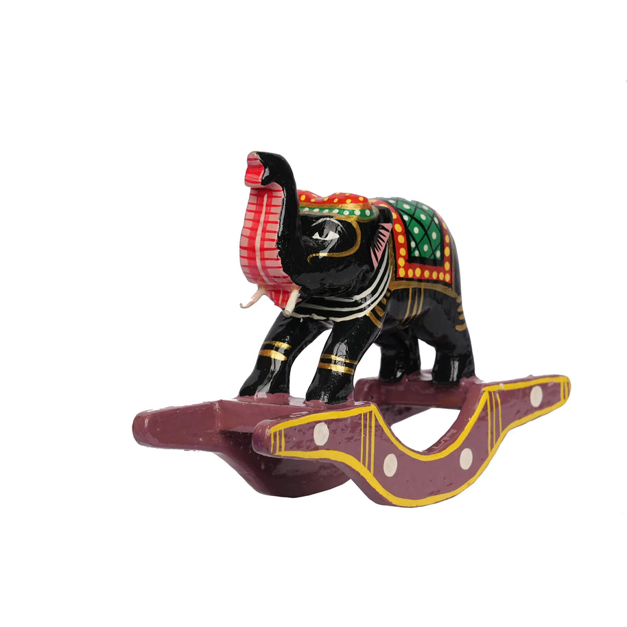 Handcrafted Elephant and Horse Pair Decorative Showpiece