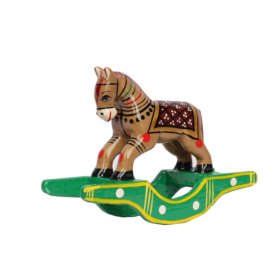 Handcrafted Elephant and Horse Pair Decorative Showpiece