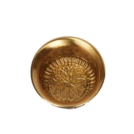 Handcrafted Brass Handi with 3 Legs – 4