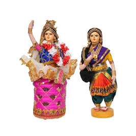 Handcrafted Traditional Assorted Dolls Pair.