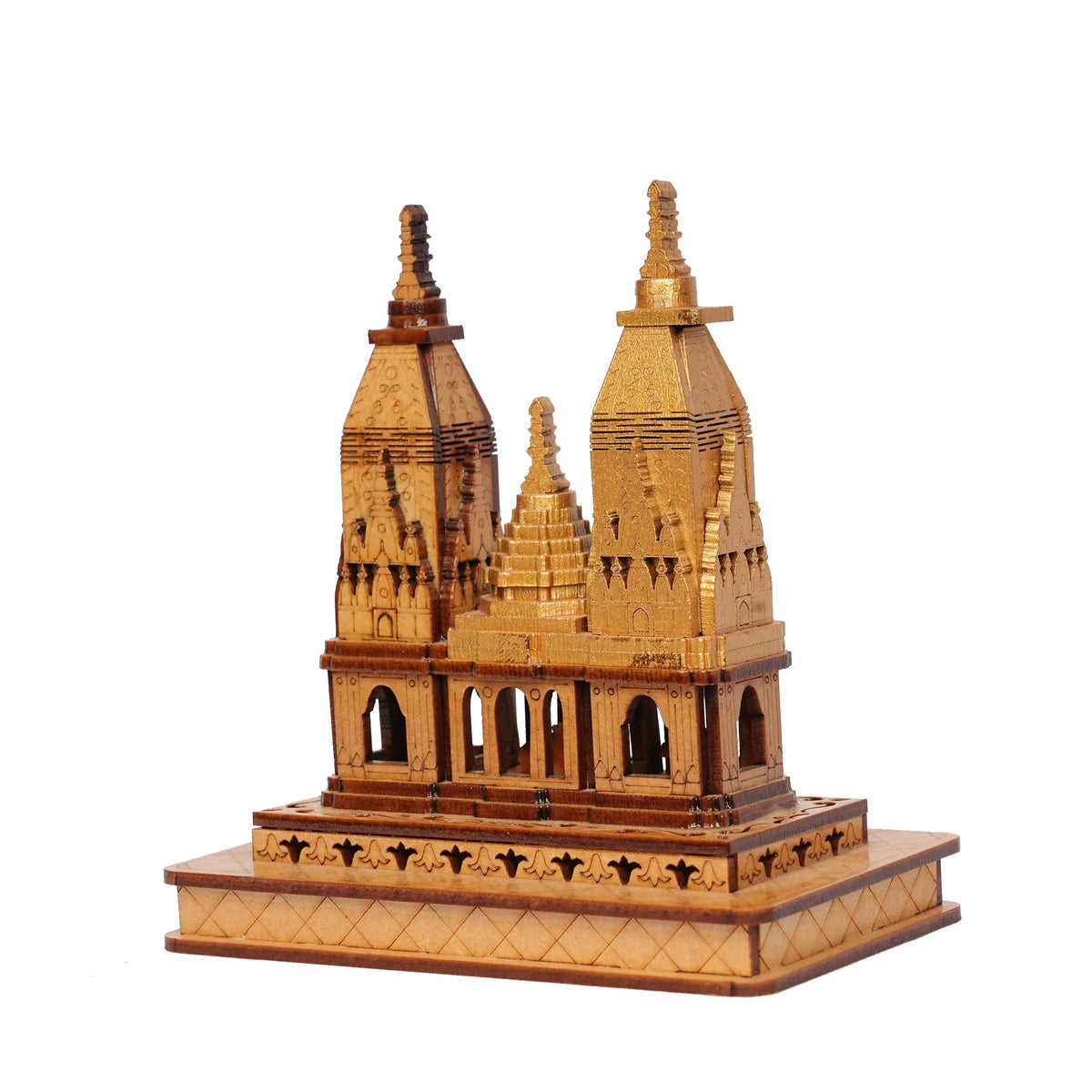 Handcrafted Wooden Kashi Vishwanath Temple – 5