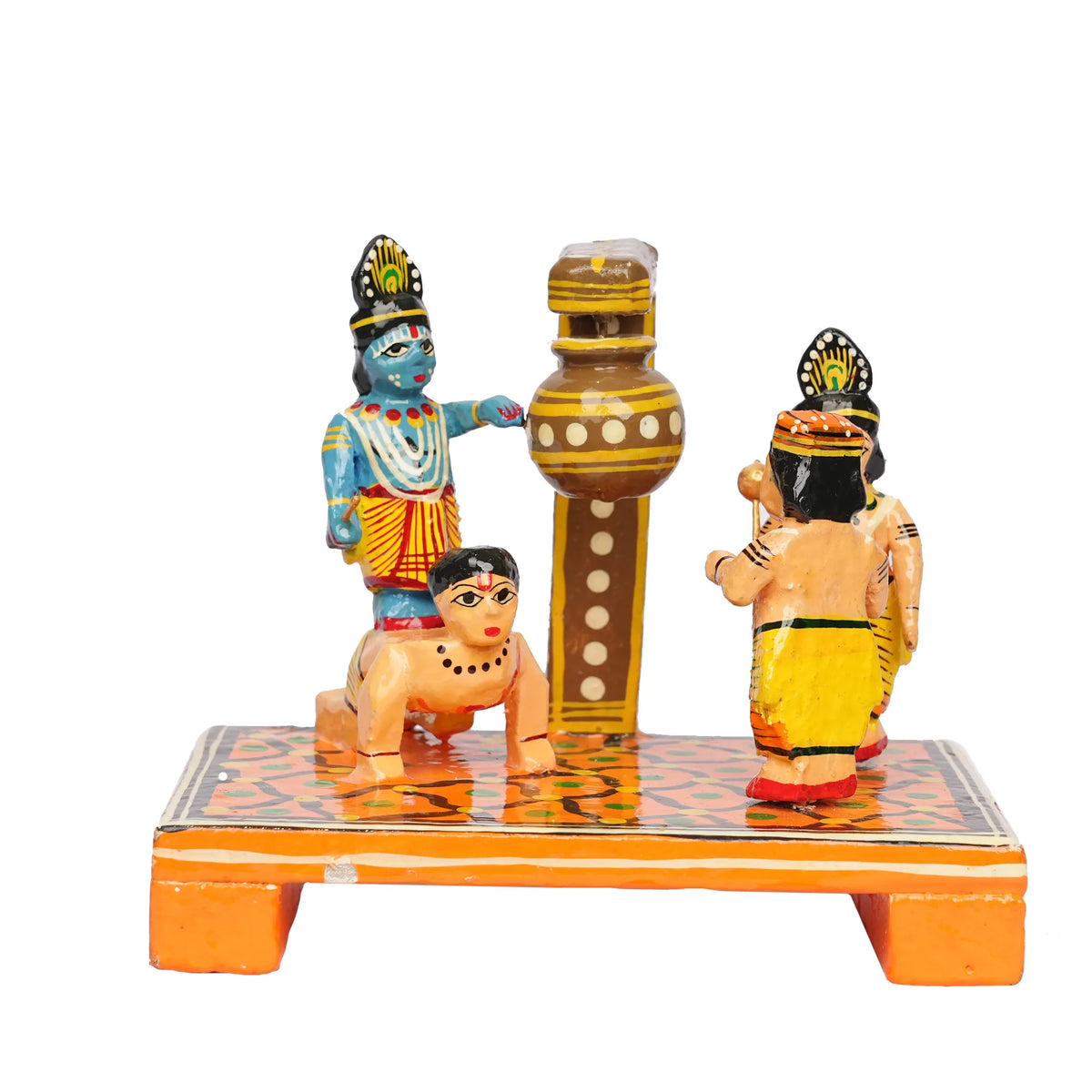 Handcrafted Wooden Krishna Story