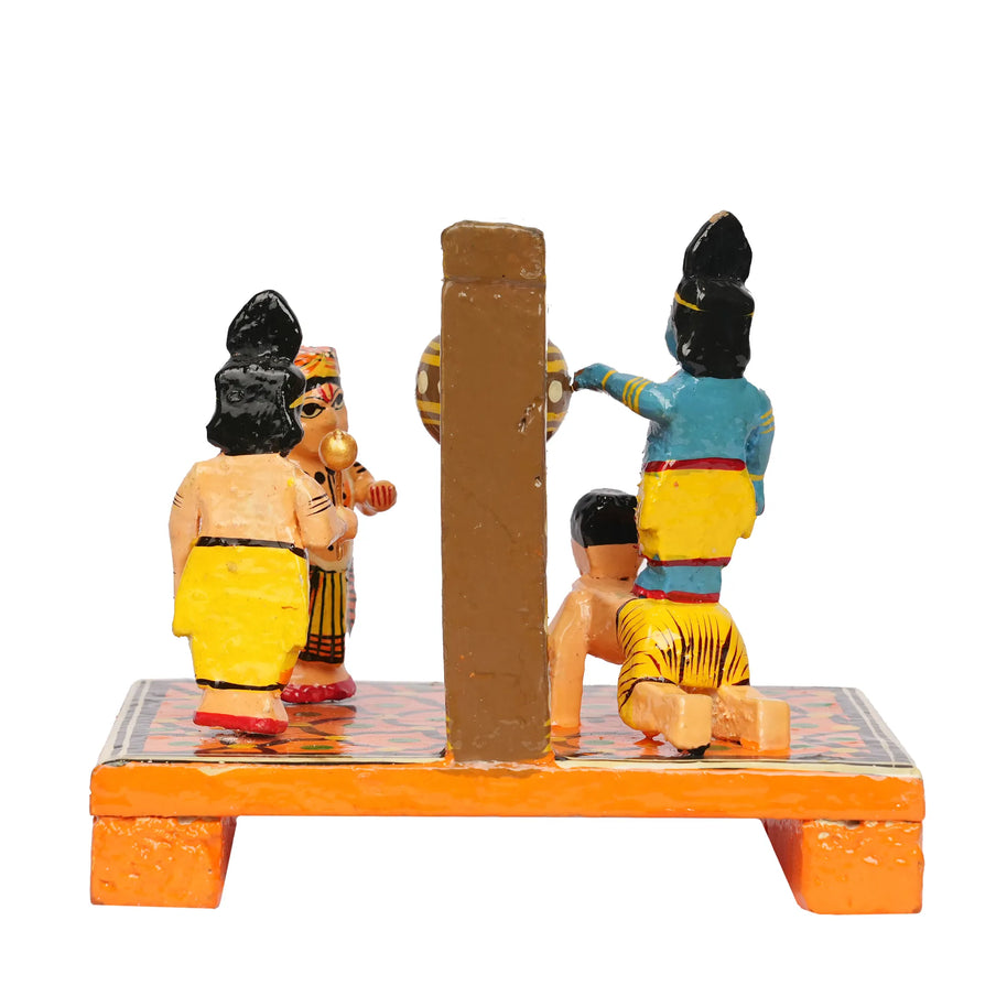 Handcrafted Wooden Krishna Story