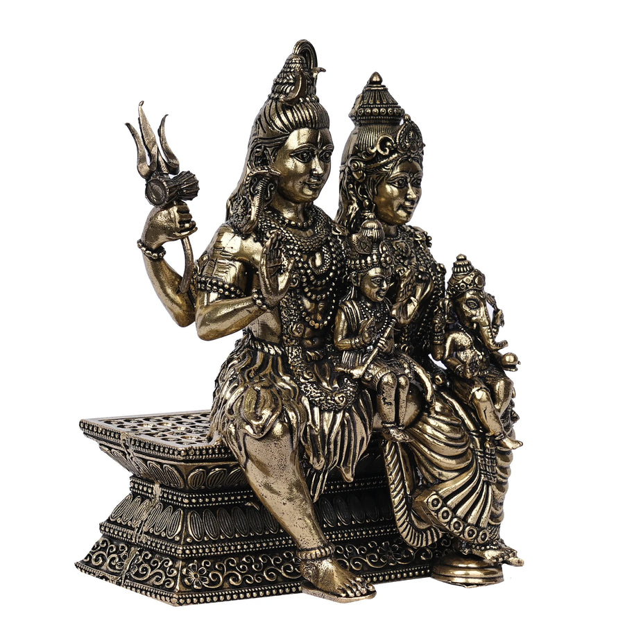 Brass Shiva Family Idol – 3.5 Height