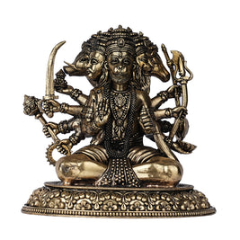 Lightweight Brass Panchamukhi Hanuman  – 4.5
