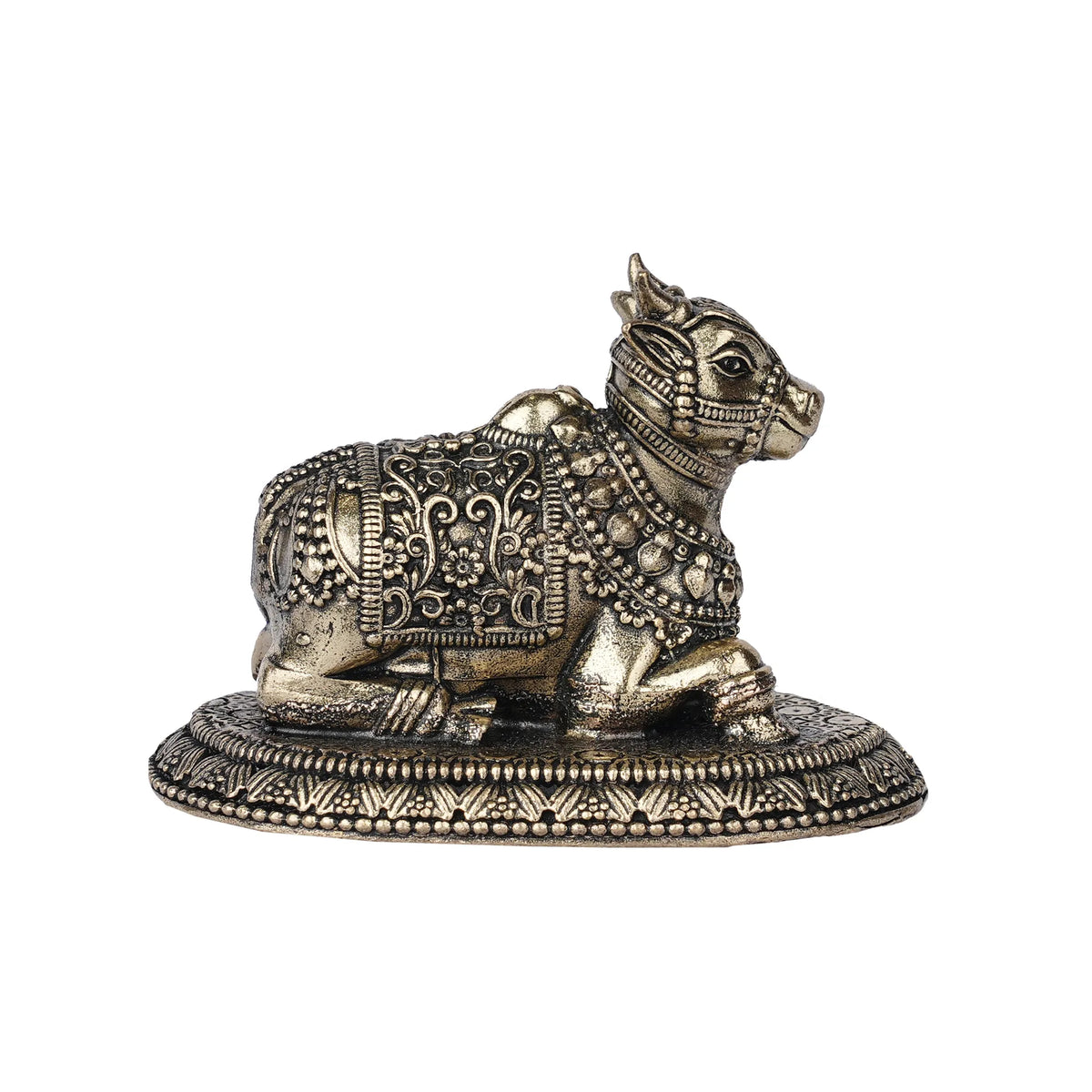 Brass Nandi Sitting Idol – 2