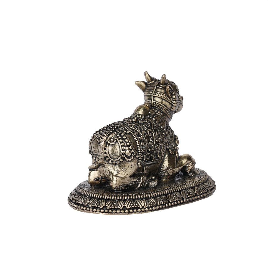 Brass Nandi Sitting Idol – 2