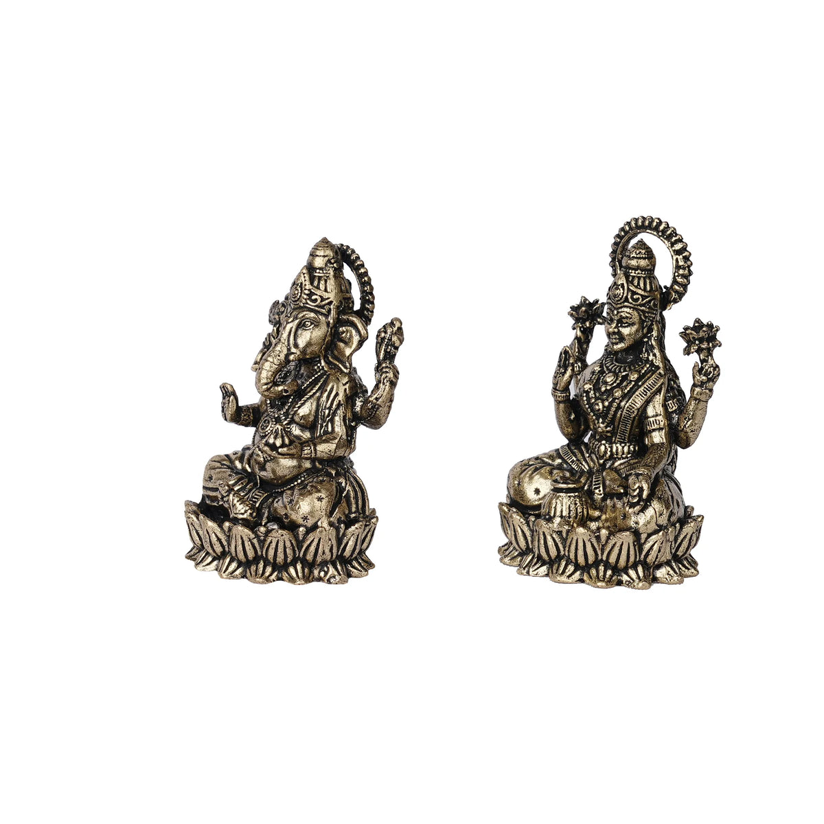 Brass Ganesha and Lakshmi  – 2