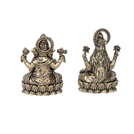 Brass Ganesha and Lakshmi  – 2
