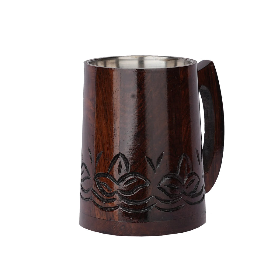 Wooden Coffee Mug – 4.5" Height