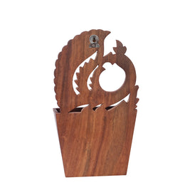 Wooden Letter Rack Cum Key Holder – 10