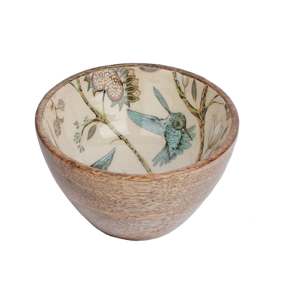 Wooden Bowl with Printed Design – 3