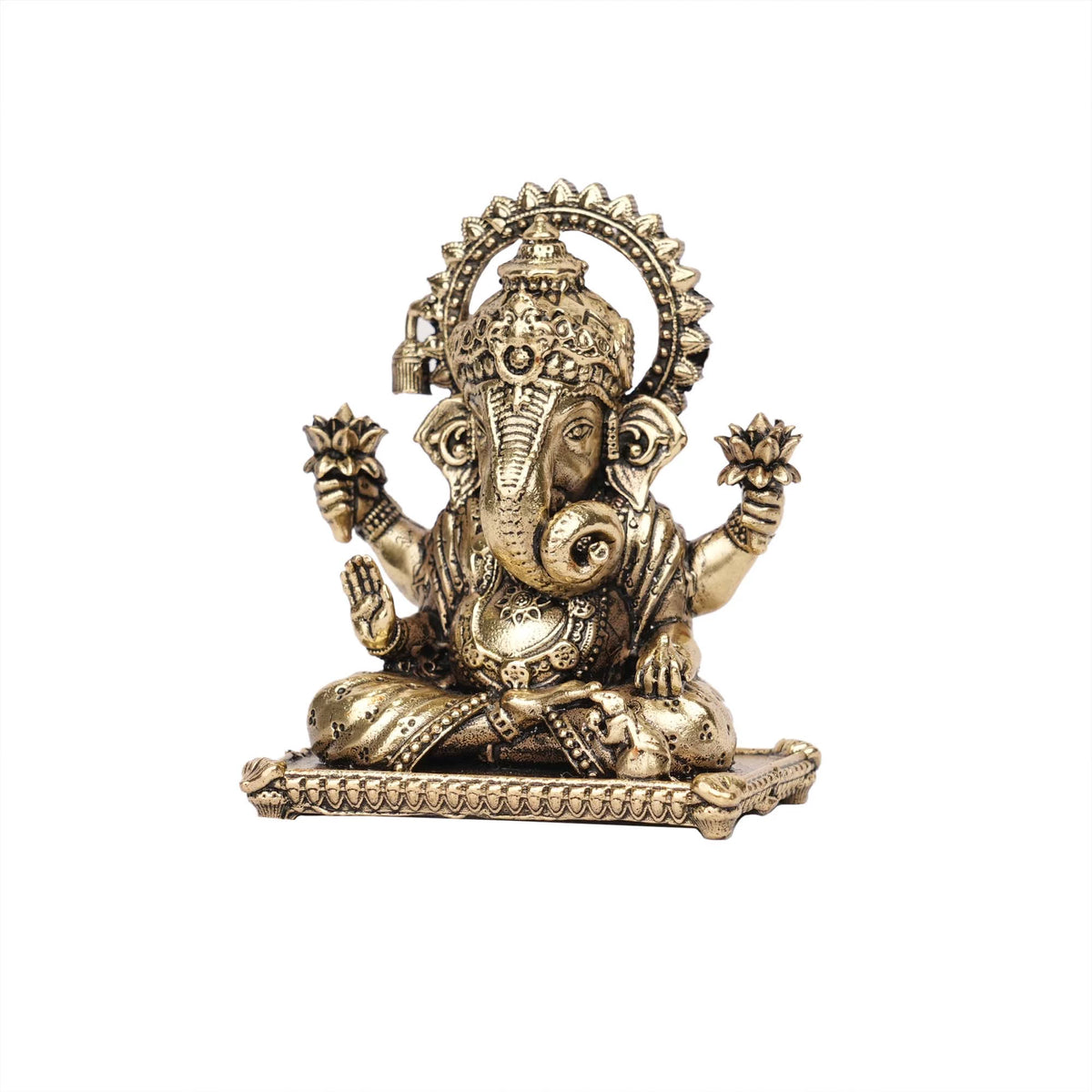 Handcrafted Brass Ganesha Idol | Lord Ganesha Statue – 3