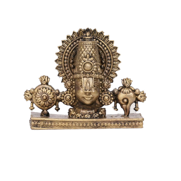 Handcrafted Brass Balaji Idol | Lord Venkateswara Statue – 2" Height
