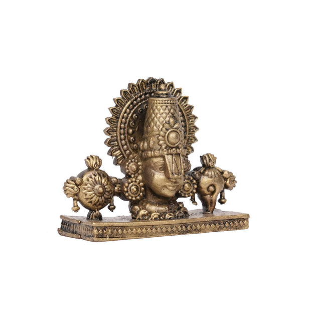 Handcrafted Brass Balaji Idol | Lord Venkateswara Statue – 2" Height